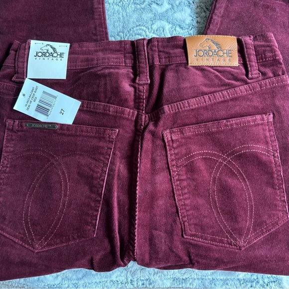Jordache stretch corduroy jeans women’s 27 Demi high-rise crop boot cut BNWT - Picture 2 of 4